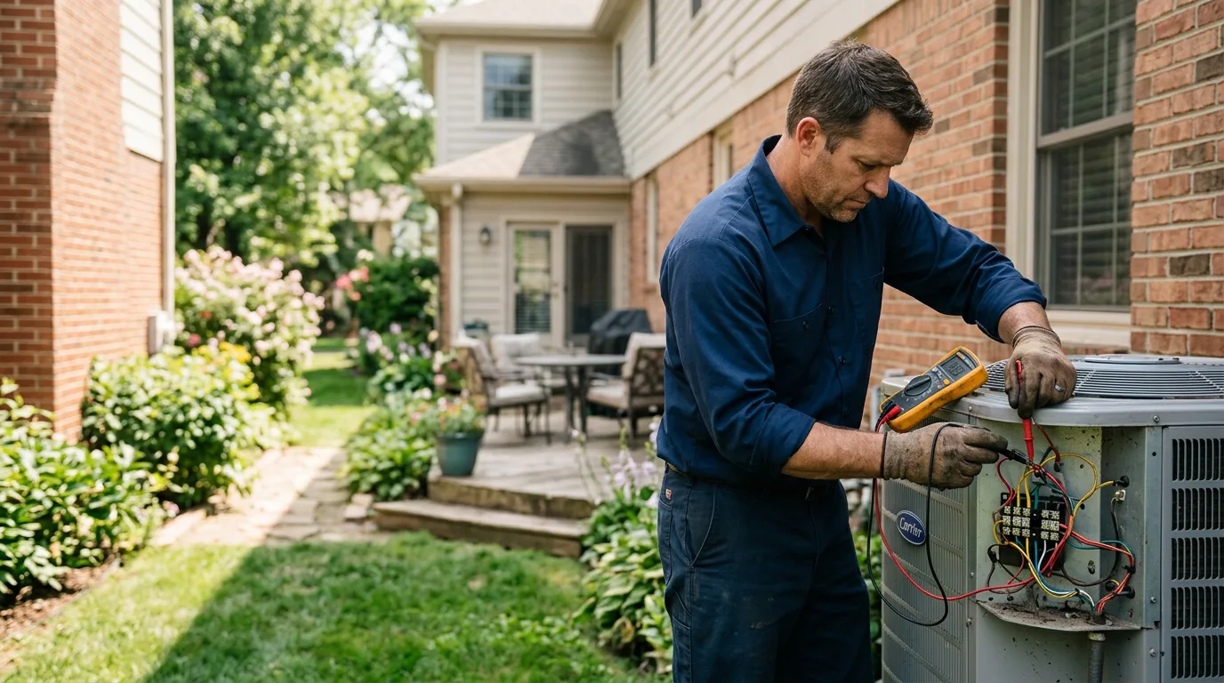 HVAC technician working near White River Junction, VT